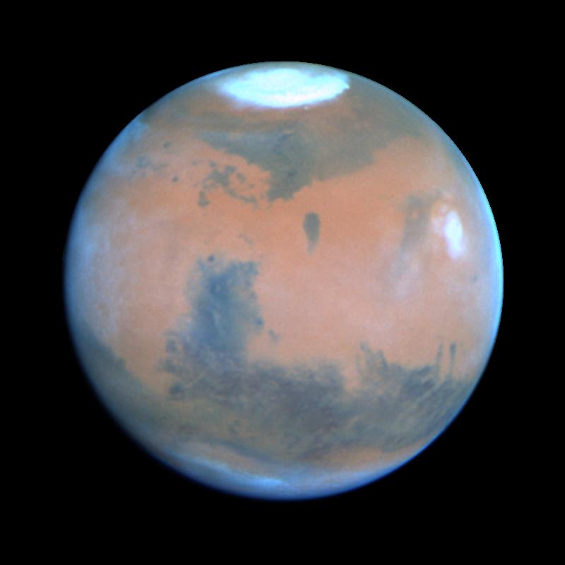 Real NASA Hubble Space Telescope photo of the planet Mars, Aries's ruling planet