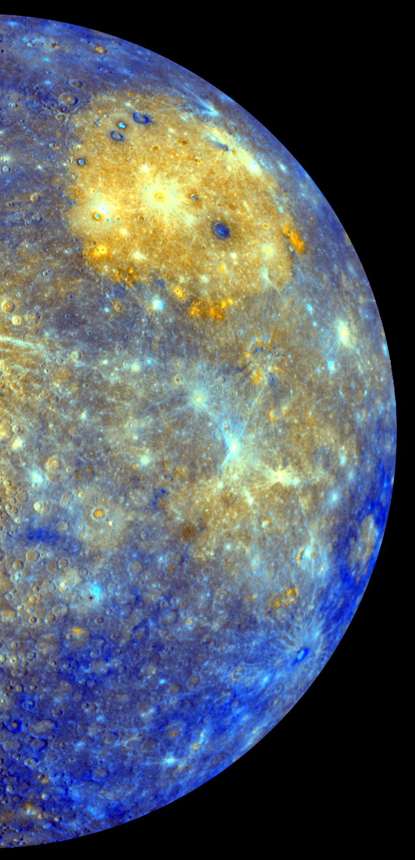 Real NASA MESSENGER spacecraft photo of the planet Mercury, Gemini's ruling planet