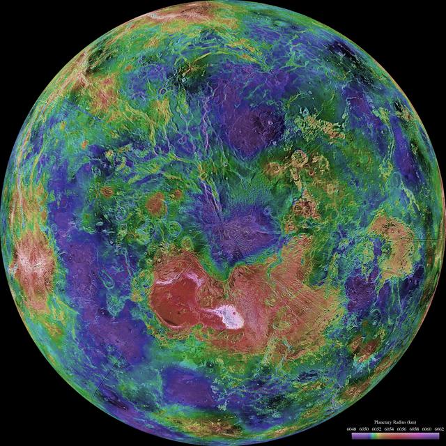 Real NASA Magellan spacecraft radar image of the planet Venus, Libra's ruling planet